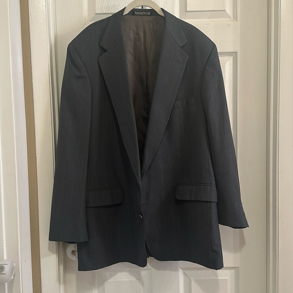 Vintage Christian Brooks Gray Wool Sport Coat